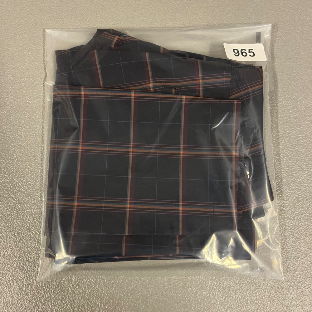 Walter Hagen Golf Pants Womens 2 Navy Blue Plaid Stretch Trousers 965 - Picture 8 of 8
